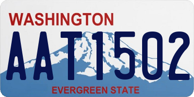 WA license plate AAT1502