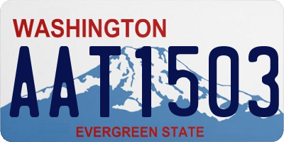 WA license plate AAT1503