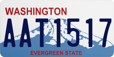 WA license plate AAT1517