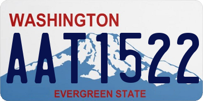 WA license plate AAT1522