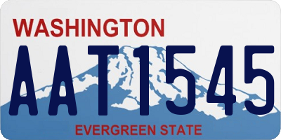 WA license plate AAT1545