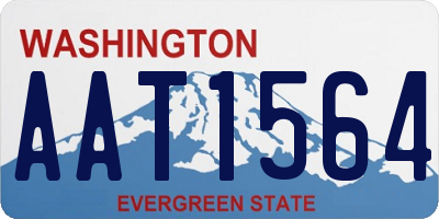 WA license plate AAT1564