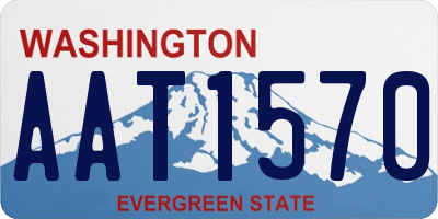 WA license plate AAT1570