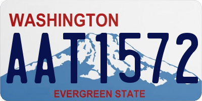 WA license plate AAT1572