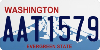 WA license plate AAT1579