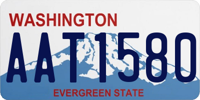 WA license plate AAT1580