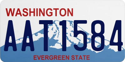 WA license plate AAT1584