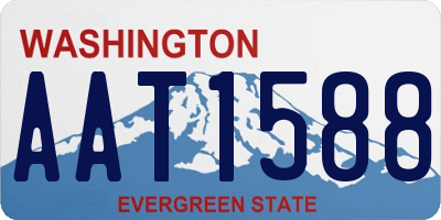 WA license plate AAT1588