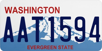 WA license plate AAT1594