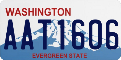 WA license plate AAT1606