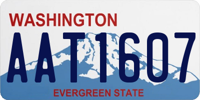 WA license plate AAT1607