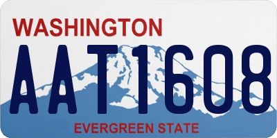 WA license plate AAT1608