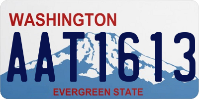 WA license plate AAT1613