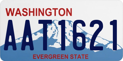 WA license plate AAT1621
