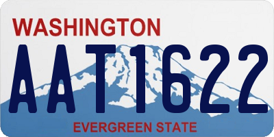 WA license plate AAT1622