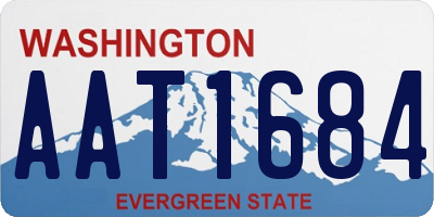 WA license plate AAT1684
