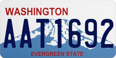 WA license plate AAT1692