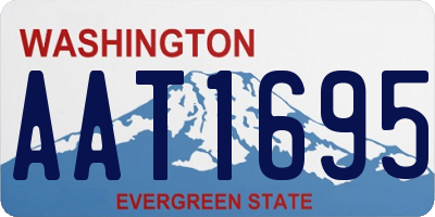 WA license plate AAT1695