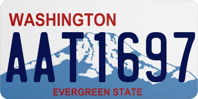 WA license plate AAT1697