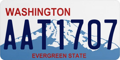 WA license plate AAT1707