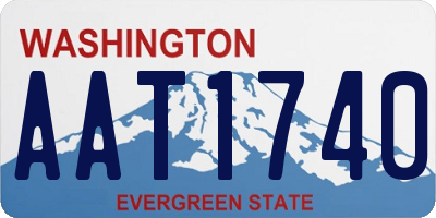 WA license plate AAT1740
