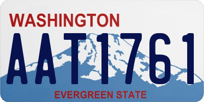 WA license plate AAT1761