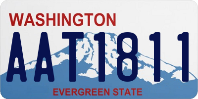 WA license plate AAT1811