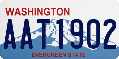 WA license plate AAT1902