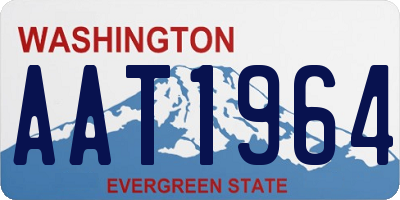 WA license plate AAT1964