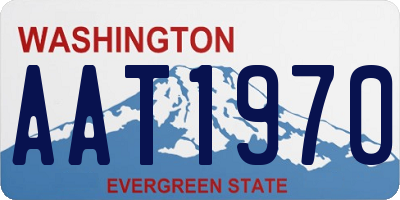 WA license plate AAT1970