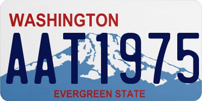 WA license plate AAT1975