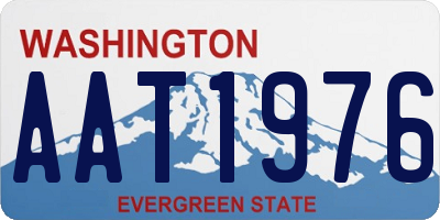 WA license plate AAT1976