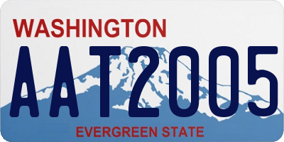 WA license plate AAT2005