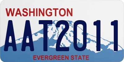 WA license plate AAT2011