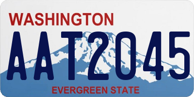 WA license plate AAT2045