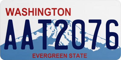 WA license plate AAT2076