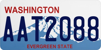 WA license plate AAT2088
