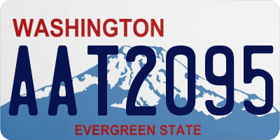 WA license plate AAT2095