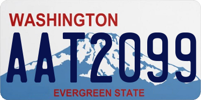 WA license plate AAT2099