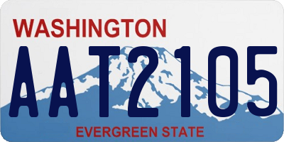 WA license plate AAT2105