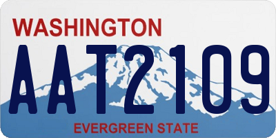 WA license plate AAT2109