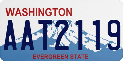 WA license plate AAT2119