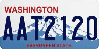 WA license plate AAT2120