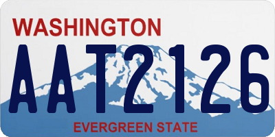 WA license plate AAT2126