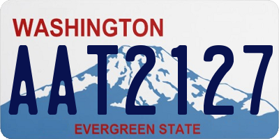 WA license plate AAT2127