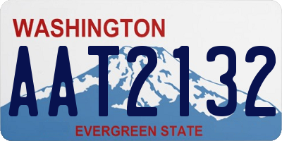 WA license plate AAT2132