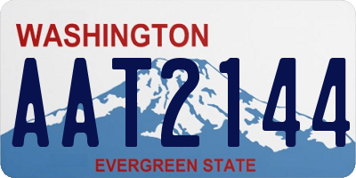 WA license plate AAT2144