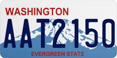 WA license plate AAT2150