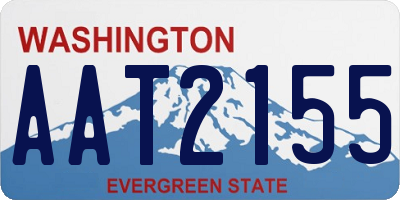 WA license plate AAT2155
