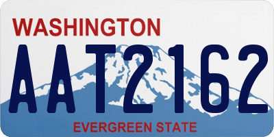 WA license plate AAT2162